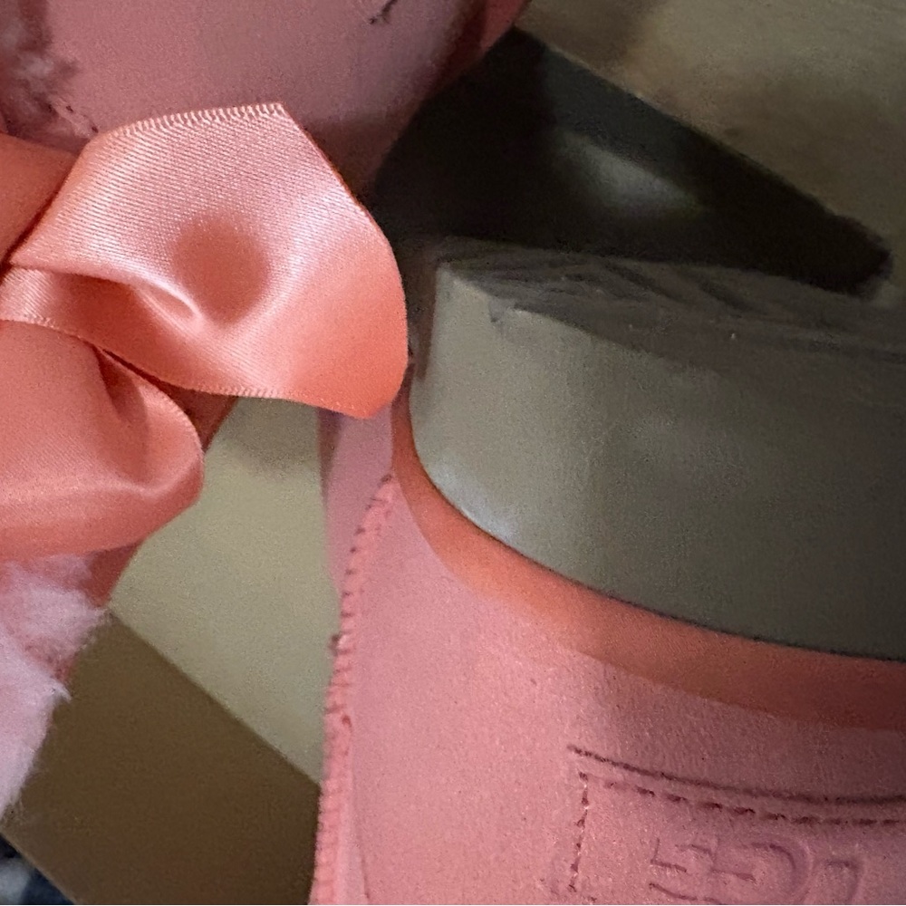 UGG Coral Boots with Satin Bow